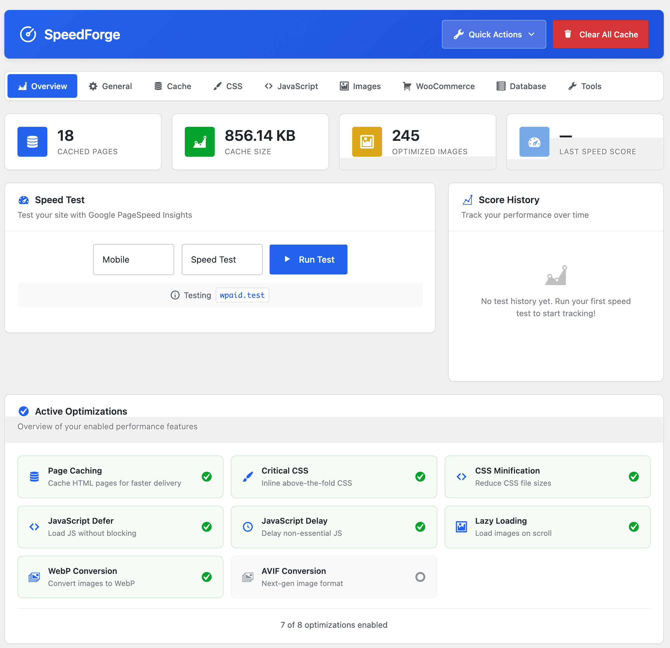 SpeedForge screenshot 1