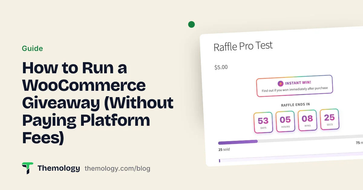 How to Run a WooCommerce Giveaway (Without Paying Platform Fees)