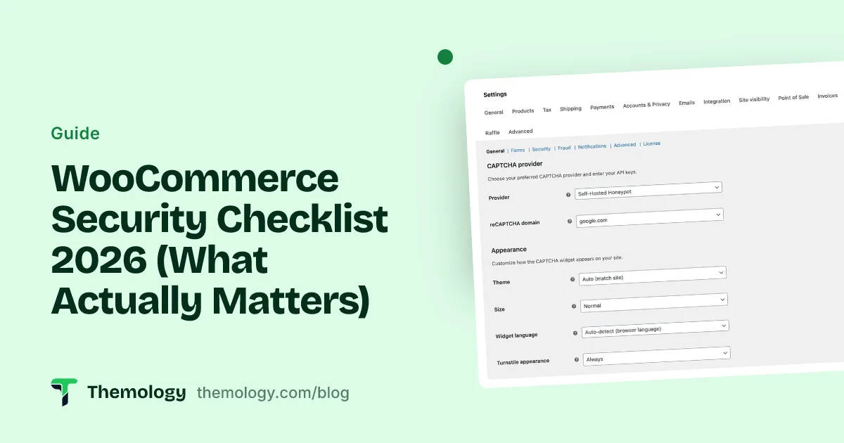 WooCommerce Security Checklist 2026 (What Actually Matters)