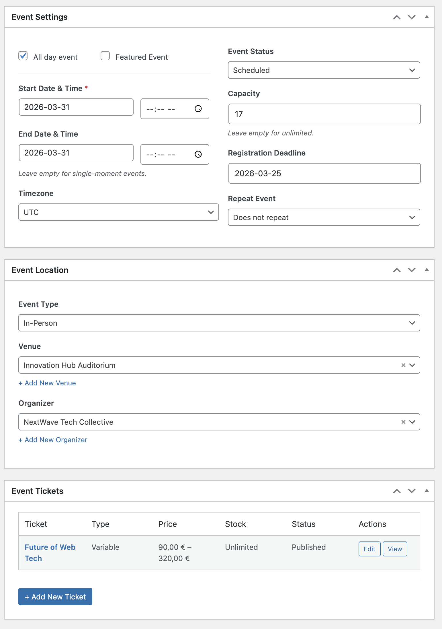 Evenzo – Events & Tickets Manager for WooCommerce screenshot 10