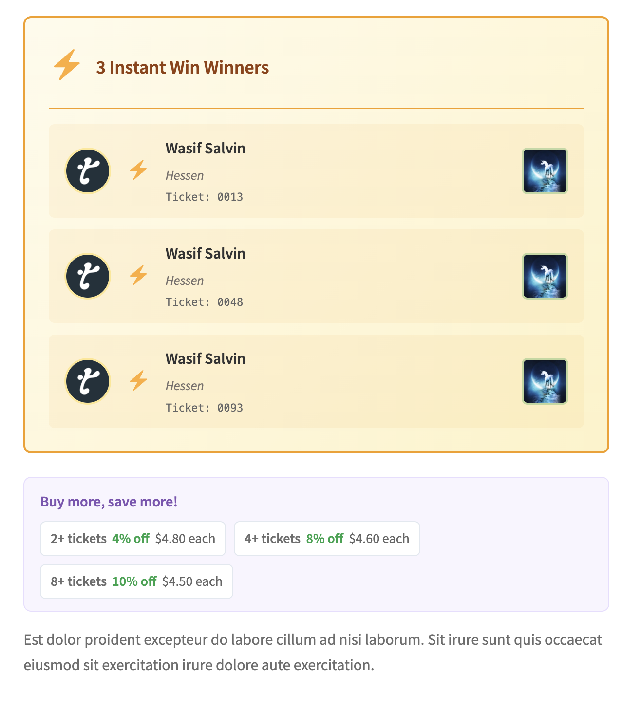Raffle for WooCommerce Pro screenshot 4