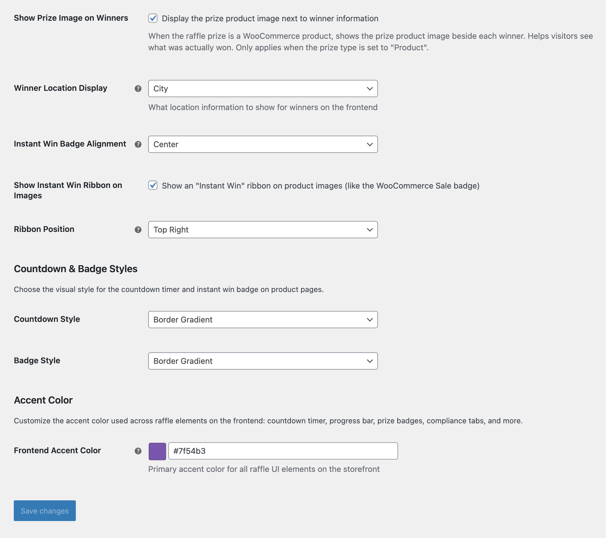 Raffle for WooCommerce Pro screenshot 5
