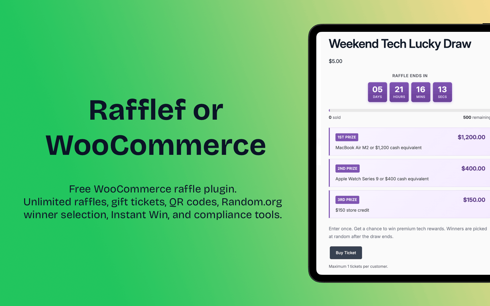 Raffle for WooCommerce
