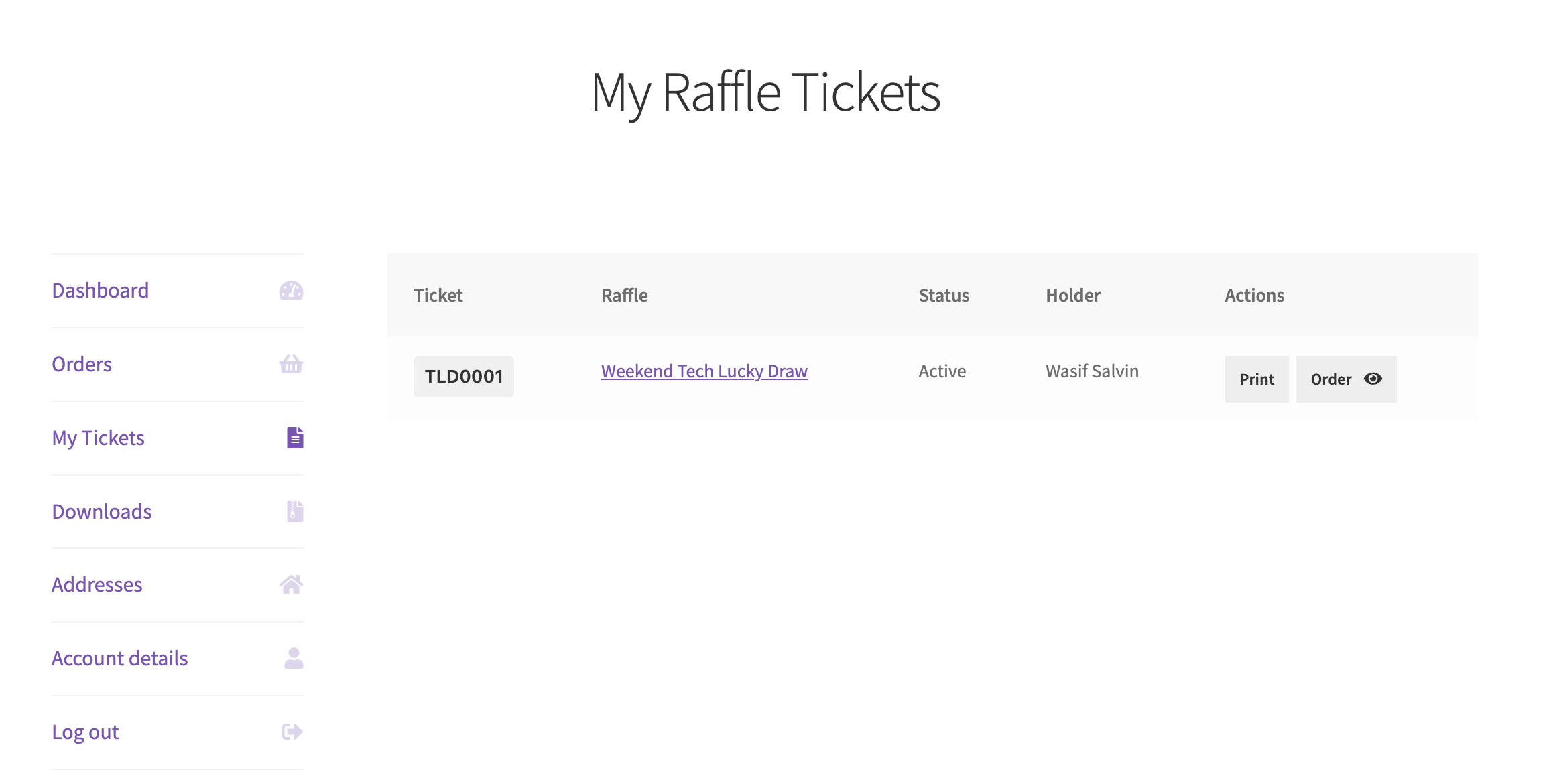 Raffle for WooCommerce screenshot 9