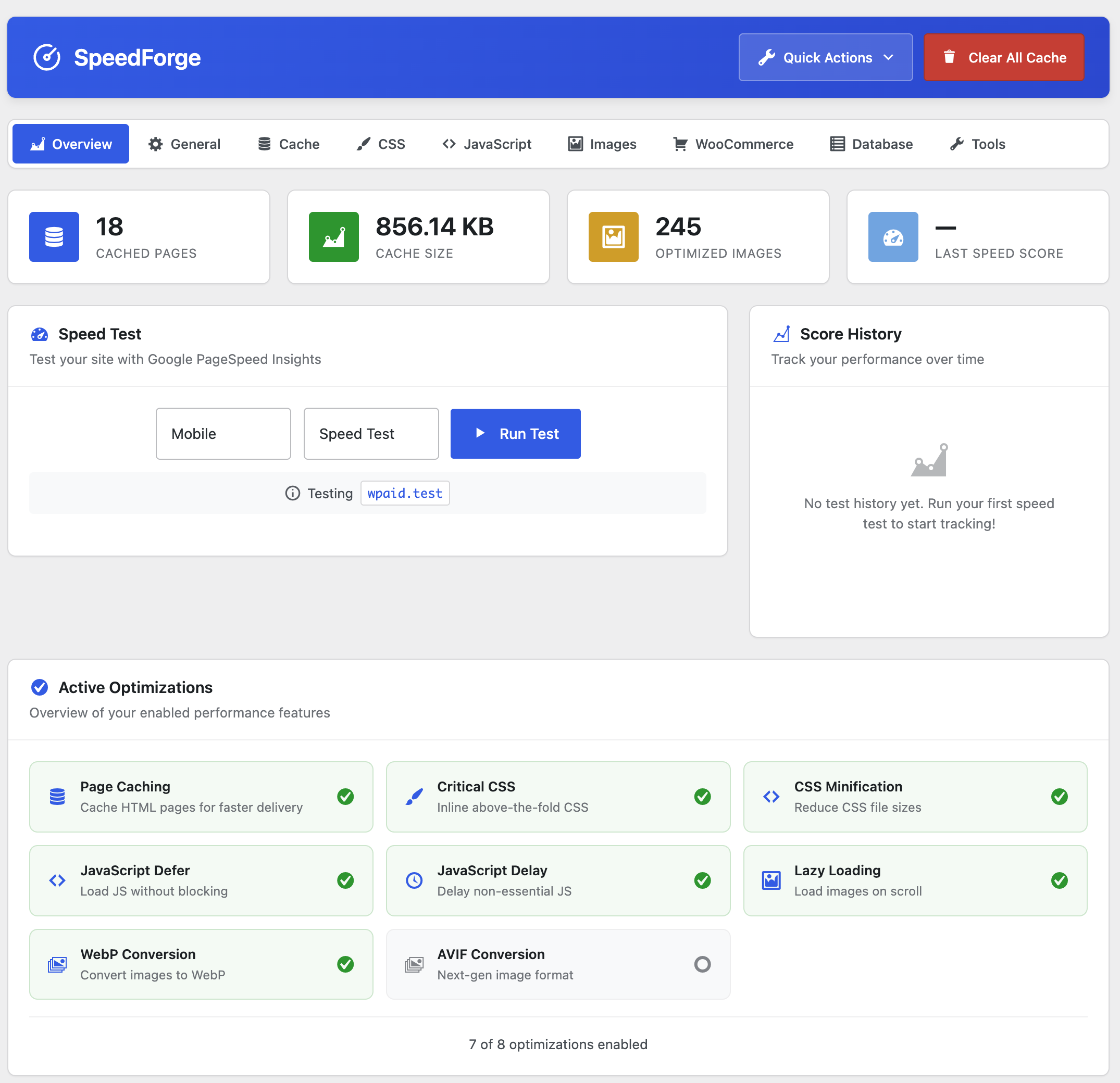 SpeedForge screenshot 1